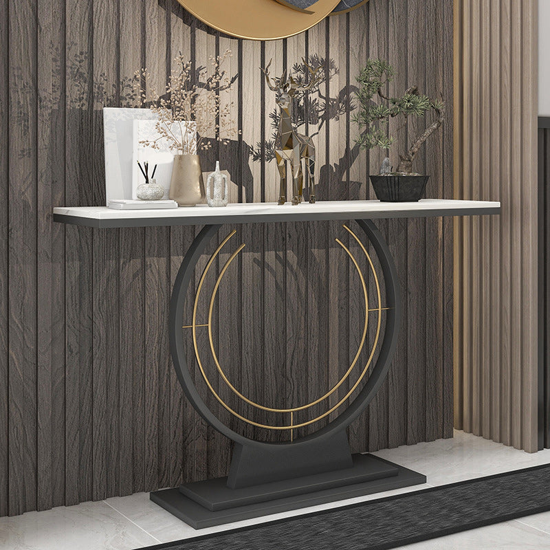 11 "Breitstein zeitgenössischer Konsolentisch Rechteckkonsole Sofa Tisch