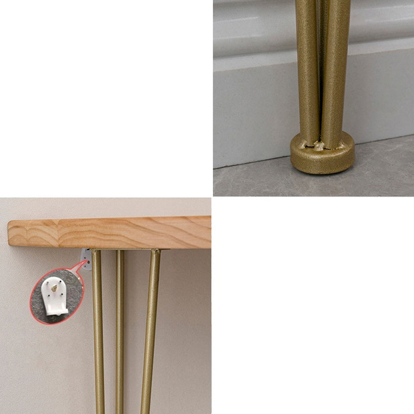 31.5 Inch Height Console Table Solid Wood Contemporary Console Clearhalo 'Console Tables' 'console_tables' 'Entry & Mudroom Furniture' 'furn' 'furn_console_tables' 'Furniture' 6286380