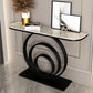 31.5" Tall Modern Console Table 1-shelf Stone Accent Table for Hall