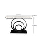 31.5" Tall Modern Console Table 1-shelf Stone Accent Table for Hall