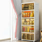 5-Door Storage Cabinet Contemporary Plastic Wardrobe Armoire Clearhalo 'Armoires & Wardrobes' 'armoires_wardrobes' 'Bedroom Furniture' 'furn' 'furn_armoires_wardrobes' 'Furniture' 6287260