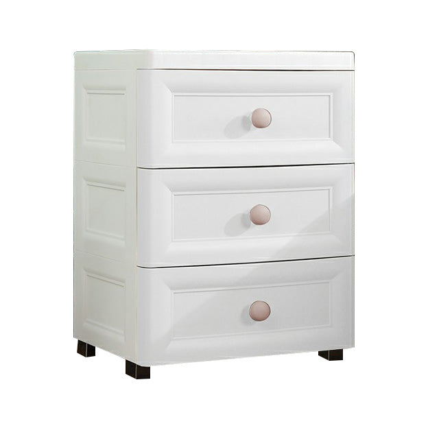 Plastic Wardrobe Armoire with Legs Modern Storage Cabinet with Drawer 14.6"L x 12.2"W x 20.1"H White Clearhalo 'Armoires & Wardrobes' 'armoires_wardrobes' 'Bedroom Furniture' 'furn' 'furn_armoires_wardrobes' 'Furniture' 6287269