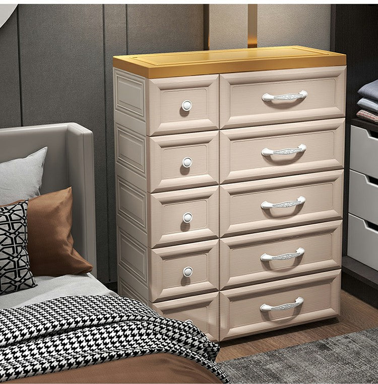 Armoire moderne non conservatrice avec armoire de rangement en plastique de jambes
