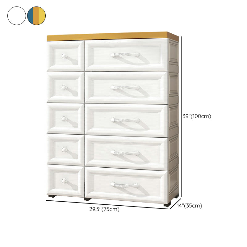 Armoire moderne non conservatrice avec armoire de rangement en plastique de jambes