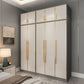 Contemporary Wardrobe Closet with Shelves Engineered Wood Wardrobe Armoire
