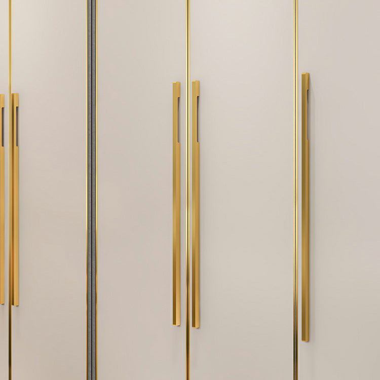 Contemporary Wardrobe Closet with Shelves Engineered Wood Wardrobe Armoire