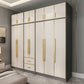 Contemporary Wardrobe Closet with Shelves Engineered Wood Wardrobe Armoire