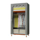 Modern Wardrobe with Solid Wood Frame Matte Finish Cabinet for Bedroom