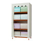 Modern Wardrobe with Solid Wood Frame Matte Finish Cabinet for Bedroom