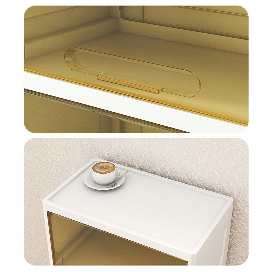 Armoire de garde-robe contemporaine avec des jambes en plastique non conservateur Armoire