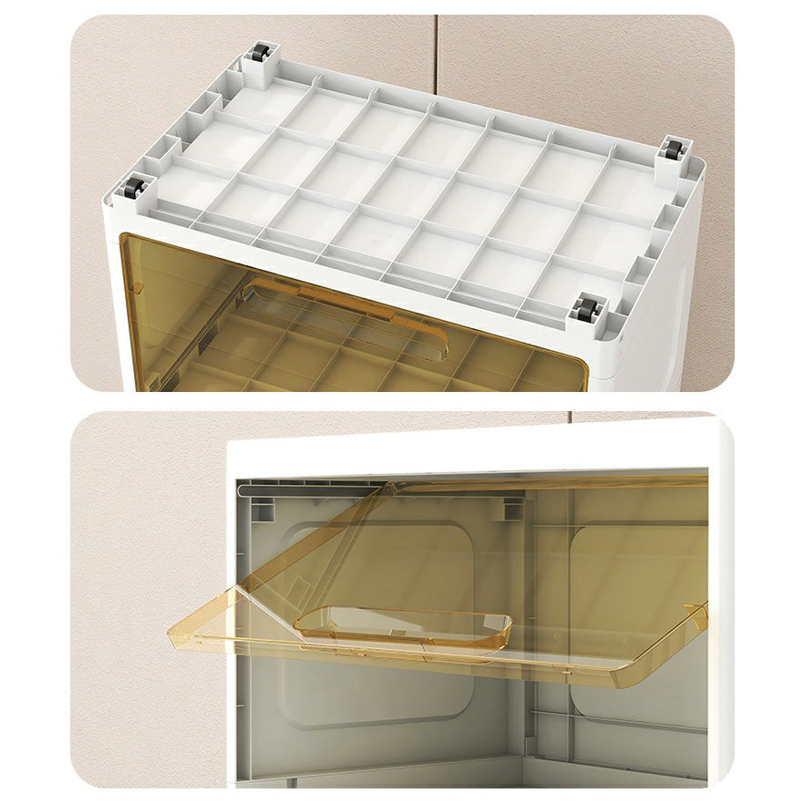 Armoire de garde-robe contemporaine avec des jambes en plastique non conservateur Armoire