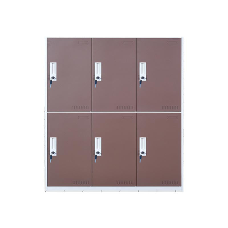 Modern Non-Hanging Armoire with Hinged Doors Matte Finish Storage Cabinet Brown 6 Clearhalo 'Armoires & Wardrobes' 'armoires_wardrobes' 'Bedroom Furniture' 'furn' 'furn_armoires_wardrobes' 'Furniture' 6287545