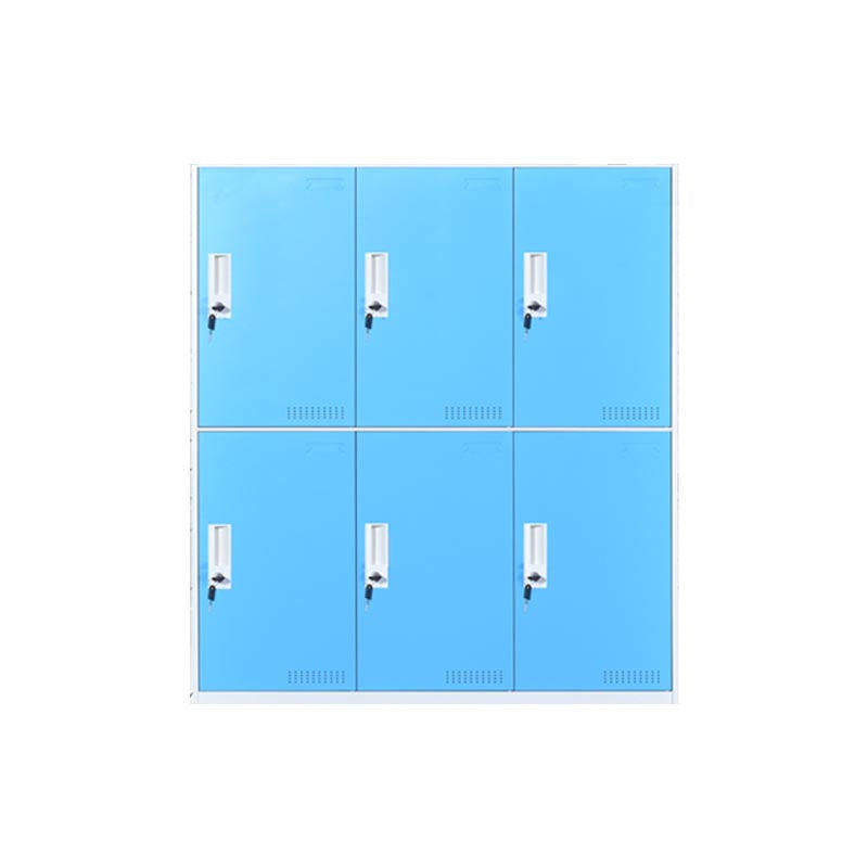Modern Non-Hanging Armoire with Hinged Doors Matte Finish Storage Cabinet Blue 6 Clearhalo 'Armoires & Wardrobes' 'armoires_wardrobes' 'Bedroom Furniture' 'furn' 'furn_armoires_wardrobes' 'Furniture' 6287547