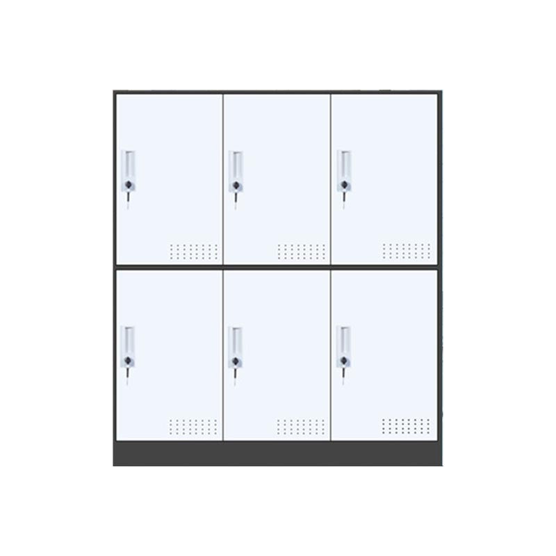 Modern Non-Hanging Armoire with Hinged Doors Matte Finish Storage Cabinet Black White 6 Clearhalo 'Armoires & Wardrobes' 'armoires_wardrobes' 'Bedroom Furniture' 'furn' 'furn_armoires_wardrobes' 'Furniture' 6287548