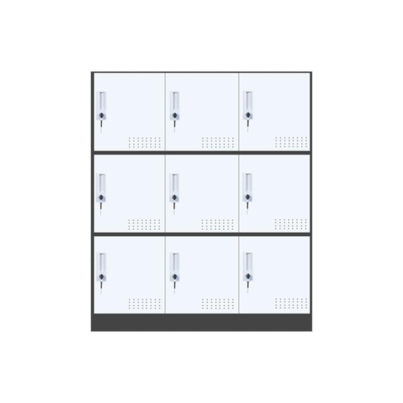 Modern Non-Hanging Armoire with Hinged Doors Matte Finish Storage Cabinet Black White 9 Clearhalo 'Armoires & Wardrobes' 'armoires_wardrobes' 'Bedroom Furniture' 'furn' 'furn_armoires_wardrobes' 'Furniture' 6287556