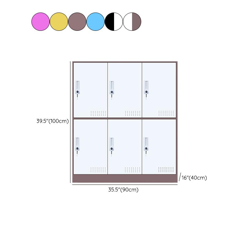 Modern Non-Hanging Armoire with Hinged Doors Matte Finish Storage Cabinet Clearhalo 'Armoires & Wardrobes' 'armoires_wardrobes' 'Bedroom Furniture' 'furn' 'furn_armoires_wardrobes' 'Furniture' 6287558
