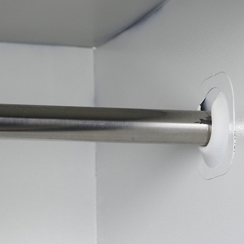 Gabinete de acero blanco con puertas con bisagras gabinete de almacenamiento moderno