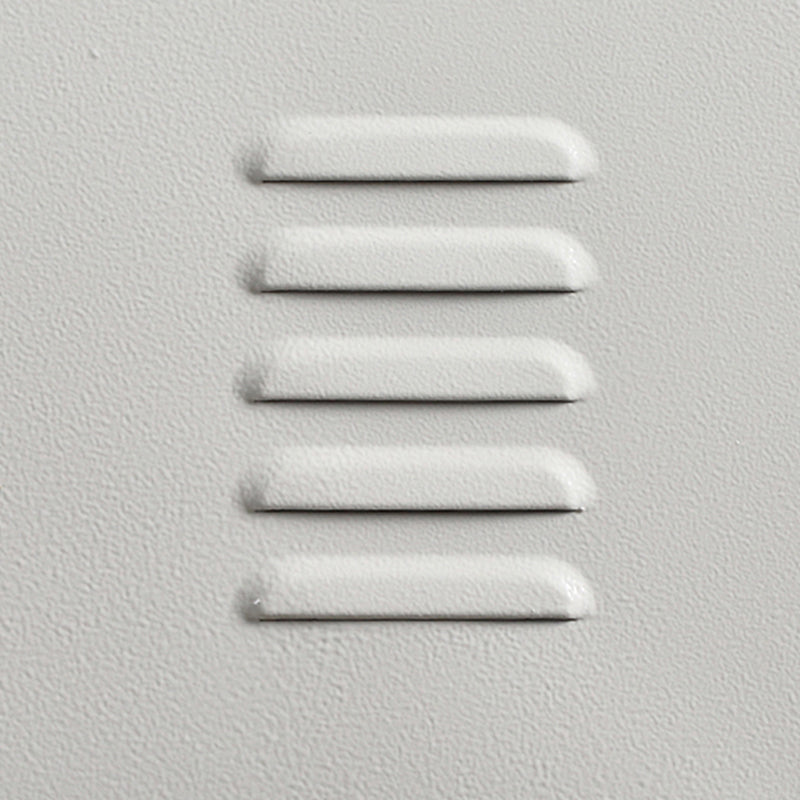 Gabinete de acero blanco con puertas con bisagras gabinete de almacenamiento moderno