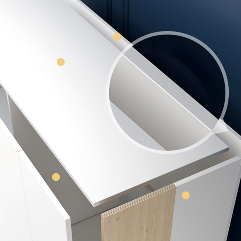 Wit ontworpen houten garderobe moderne stijlkast met lade