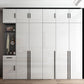 High Gloss White Modern Wardrobe Engineered Wood Storage Cabinet for Home Clearhalo 'Armoires & Wardrobes' 'armoires_wardrobes' 'Bedroom Furniture' 'furn' 'furn_armoires_wardrobes' 'Furniture' 6287664