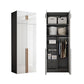 High Gloss White Modern Wardrobe Engineered Wood Storage Cabinet for Home 31"L x 22"W x 79"H Armories & Top Cabinet Clearhalo 'Armoires & Wardrobes' 'armoires_wardrobes' 'Bedroom Furniture' 'furn' 'furn_armoires_wardrobes' 'Furniture' 6287670