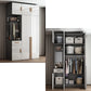 High Gloss White Modern Wardrobe Engineered Wood Storage Cabinet for Home Clearhalo 'Armoires & Wardrobes' 'armoires_wardrobes' 'Bedroom Furniture' 'furn' 'furn_armoires_wardrobes' 'Furniture' 6287671