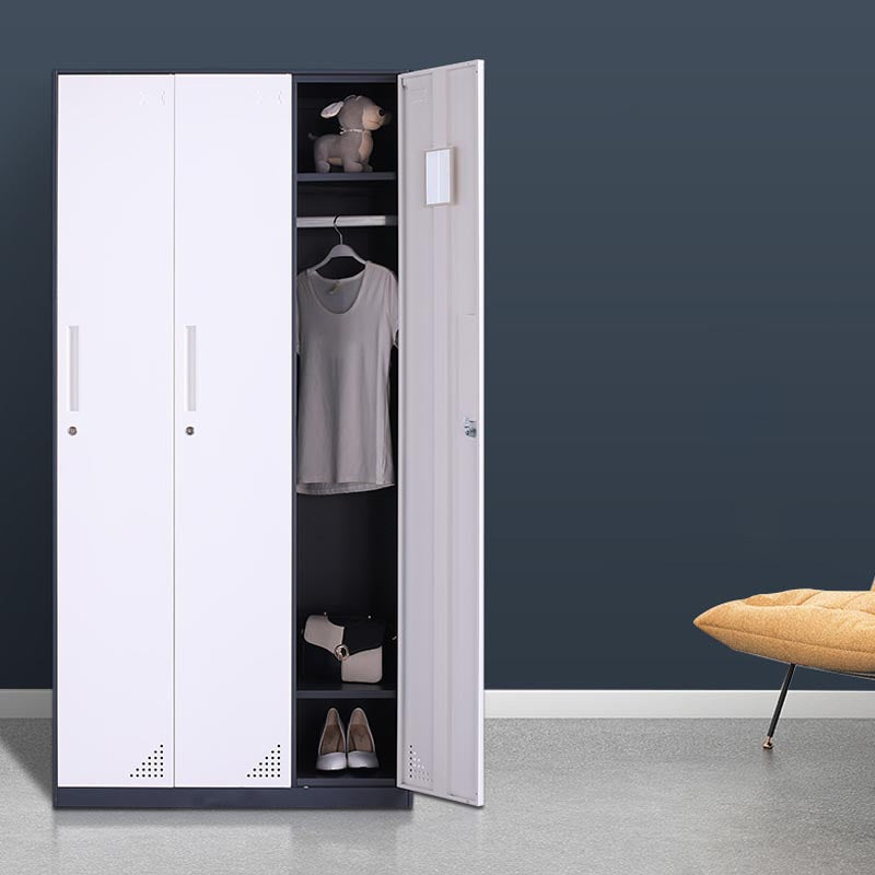 Armoire à porte à charnière moderne avec armoire de tige de vêtements pour la maison