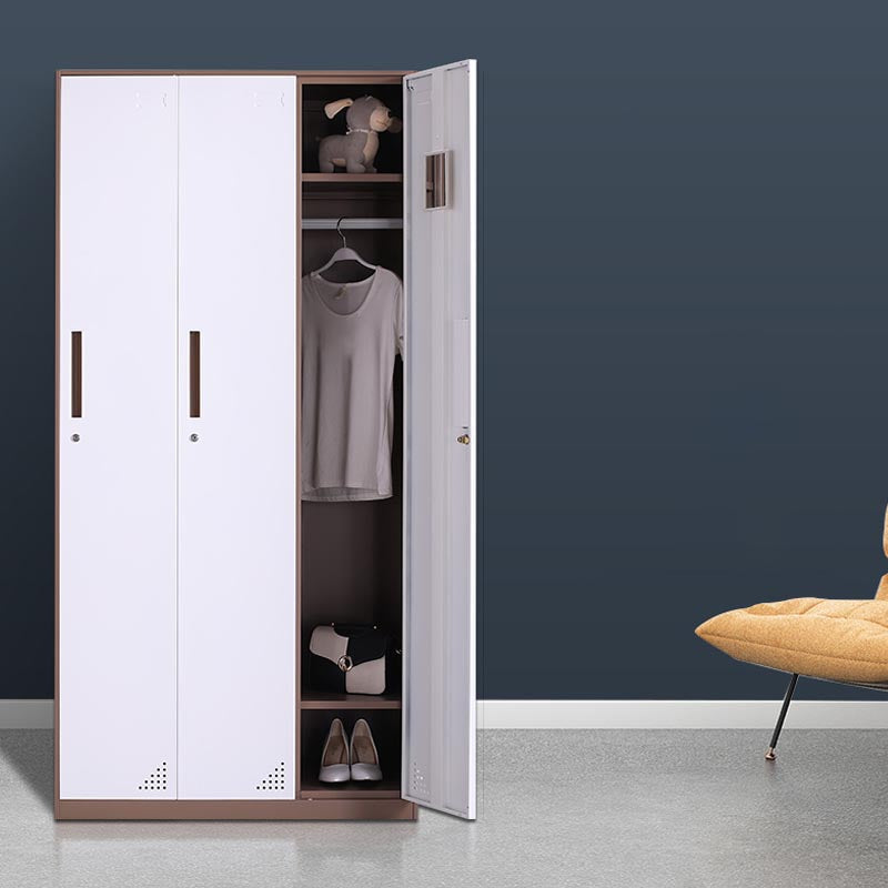 Armoire à porte à charnière moderne avec armoire de tige de vêtements pour la maison