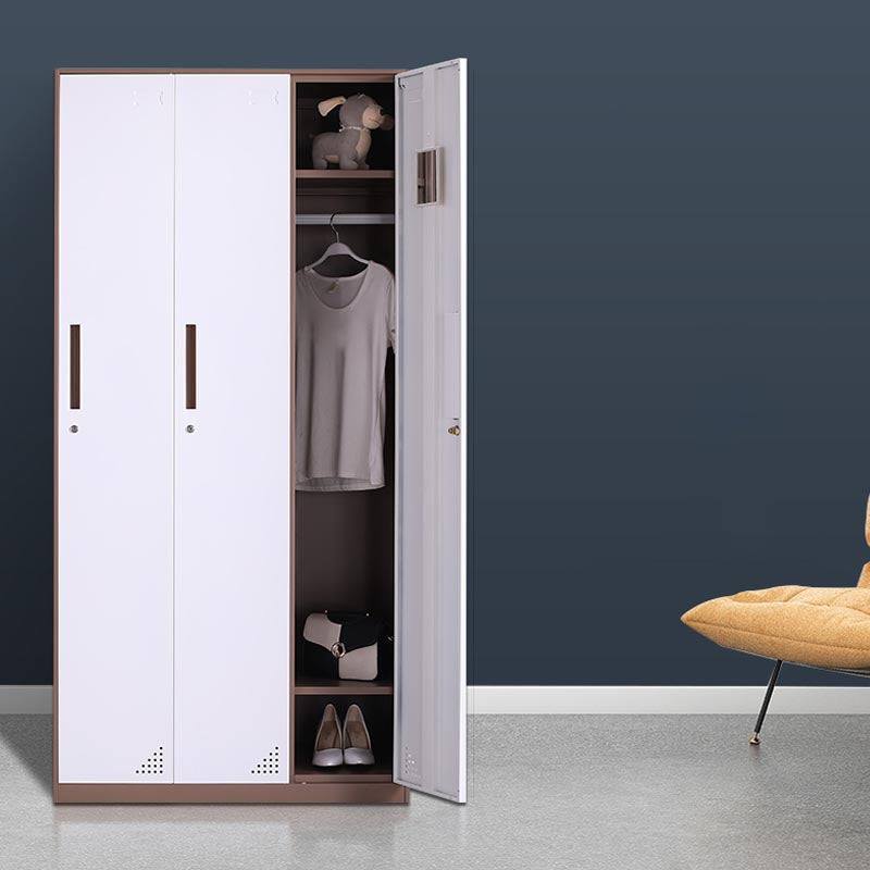 Armoire à porte à charnière moderne avec armoire de tige de vêtements pour la maison