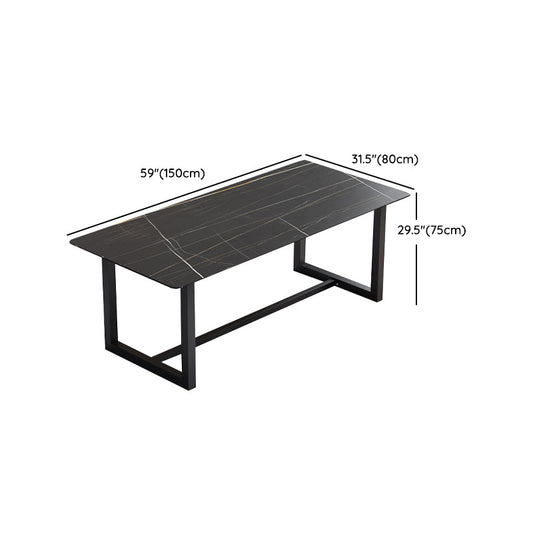 Contemporary Rectangular Dining Table Set 1/2/5/7 Pieces Dinette Set for Home