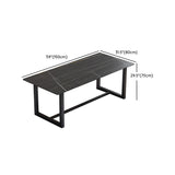 Contemporary Rectangular Dining Table Set 1/2/5/7 Pieces Dinette Set for Home