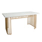 1/2/5 Pieces Modern Dinette Set White Wood Top Dining Table Set for Kitchen