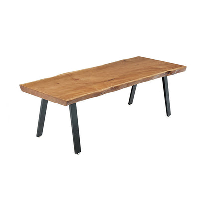 Industrial Brown Wood Dining Table Set 1/2/5/7 Pieces Wooden Dinette Set for Home