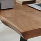 Industrial Brown Wood Dining Table Set 1/2/5/7 Pieces Wooden Dinette Set for Home
