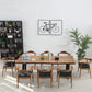 Industrial Brown Wood Dining Table Set 1/2/5/7 Pieces Wooden Dinette Set for Home