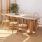 Pine Wood Dining Set with Wooden Chairs 1/2/5/7 Pieces Dinette Set for Home