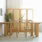 Pine Wood Dining Set with Wooden Chairs 1/2/5/7 Pieces Dinette Set for Home