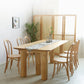 Pine Wood Dining Set with Wooden Chairs 1/2/5/7 Pieces Dinette Set for Home