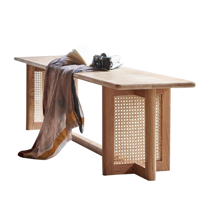 Modern Dining Set 1/2/4 Pcs Natural Solid Wood Dining Table and Chairs Bench 79"L x 15"W Clearhalo 'Dining Room Sets' 'Dining Tables & Seating' 'dining_room_set' 'furn' 'furn_dining_room_set' 'Furniture' 'Kitchen & Dining Furniture' 6288006