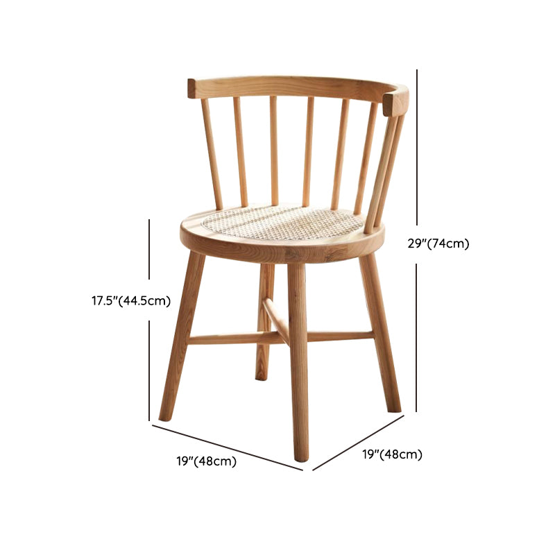 Modern Dining Set 1/2/4 Pcs Natural Solid Wood Dining Table and Chairs Clearhalo 'Dining Room Sets' 'Dining Tables & Seating' 'dining_room_set' 'furn' 'furn_dining_room_set' 'Furniture' 'Kitchen & Dining Furniture' 6288028