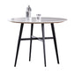 Modern Round Stone Dining Set 1/2/3/4 Pieces Dining Table Set with Padded Chairs Clearhalo 'Dining Room Sets' 'Dining Tables & Seating' 'dining_room_set' 'furn' 'furn_dining_room_set' 'Furniture' 'Kitchen & Dining Furniture' 6288052