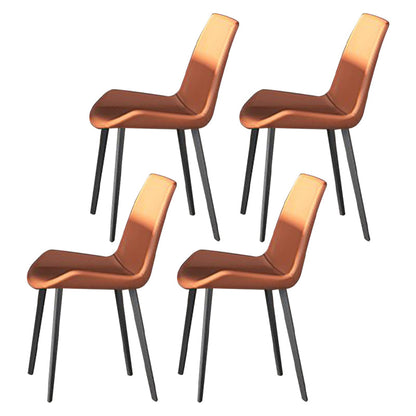 Contemporary Dining Set 1/4/5/7 Pcs Black Sintered Stone Dining Table and Armless Chairs