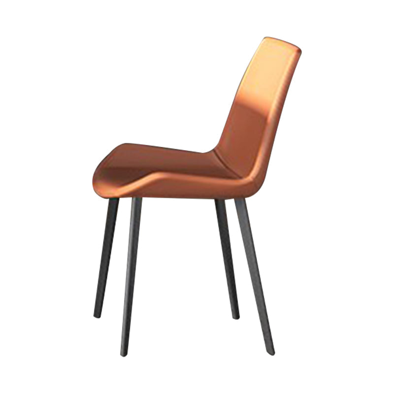 Contemporary Dining Set 1/4/5/7 Pcs Black Sintered Stone Dining Table and Armless Chairs