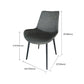 Contemporary Dining Set 1/4/5/7 Pcs Black Sintered Stone Dining Table and Armless Chairs