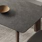 Tavolo da pranzo in pietra grigio moderno con sedie in legno 1/2/4/5/6 pezzi set da pranzo