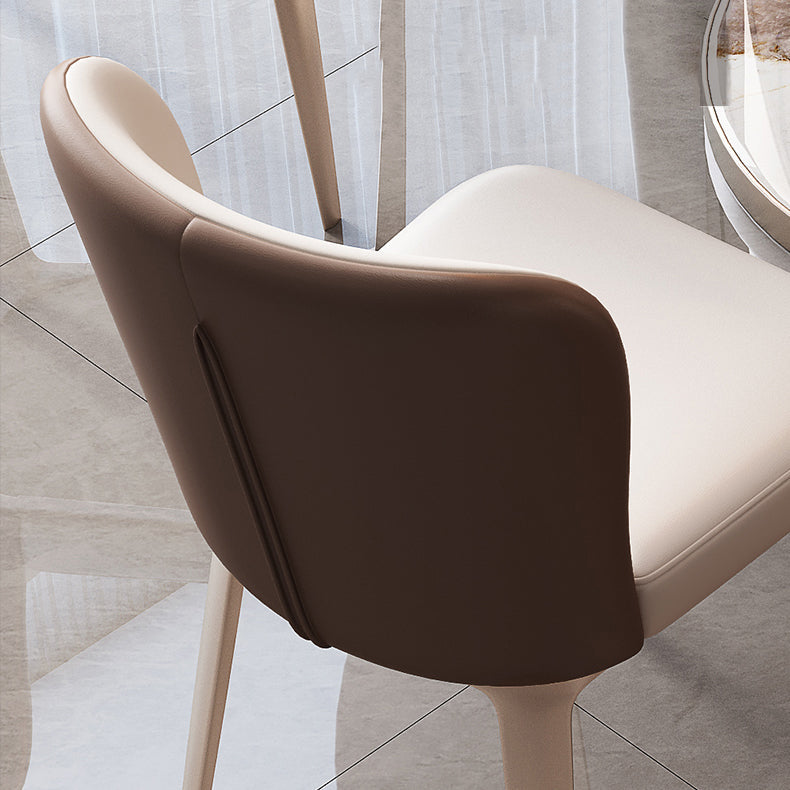 Sintered Stone Dining Table Set 1/4/5/7 Pcs Round Dining Table and Upholstered Chairs Clearhalo 'Dining Room Sets' 'Dining Tables & Seating' 'dining_room_set' 'furn' 'furn_dining_room_set' 'Furniture' 'Kitchen & Dining Furniture' 6288106