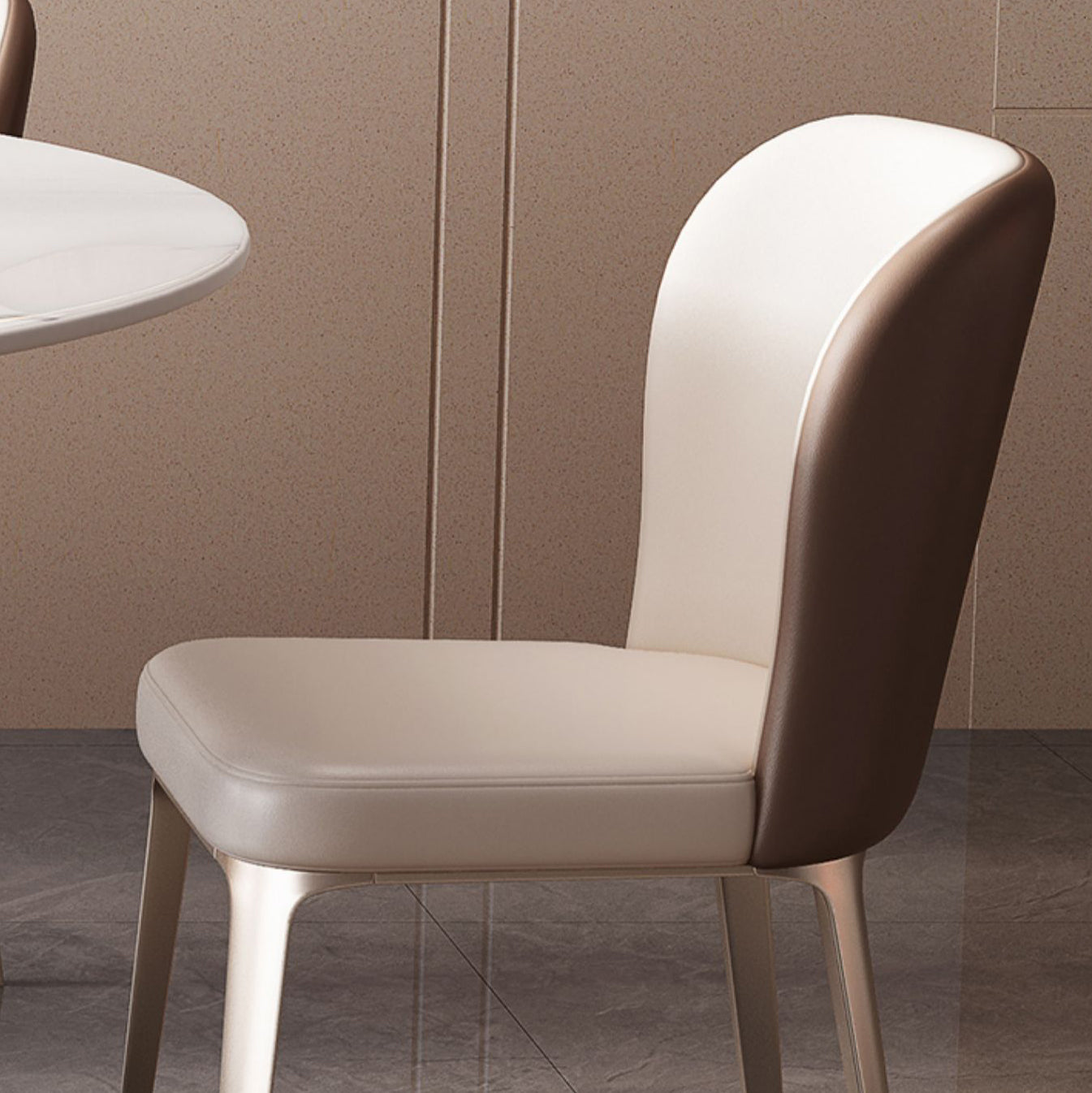 Sintered Stone Dining Table Set 1/4/5/7 Pcs Round Dining Table and Upholstered Chairs Clearhalo 'Dining Room Sets' 'Dining Tables & Seating' 'dining_room_set' 'furn' 'furn_dining_room_set' 'Furniture' 'Kitchen & Dining Furniture' 6288107