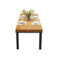 Modern 1/5 Pieces Dining Set Rectangle Wood Dining Table for Fast Food Restaurant