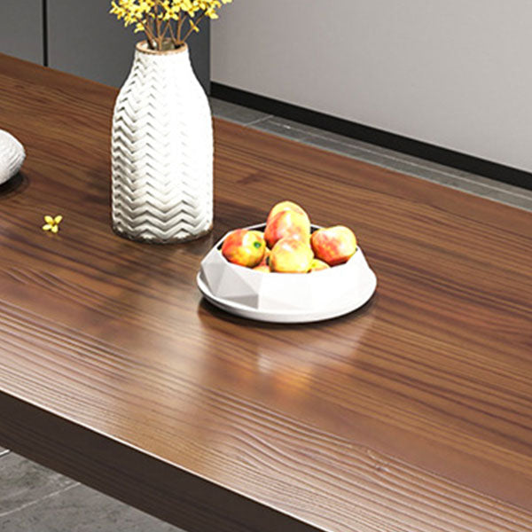 Set da tavolo da pranzo in legno massiccio marrone scuro 1/2/3/5/7 set di dinette industriale