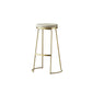 Modern Backless Counter Stool Upholstered Bar Stool with Metal Base Clearhalo 'Bar Furniture' 'Bar Stools' 'bar_stools' 'furn' 'furn_bar_stools' 'Furniture' 'Kitchen & Dining Furniture' 6288449